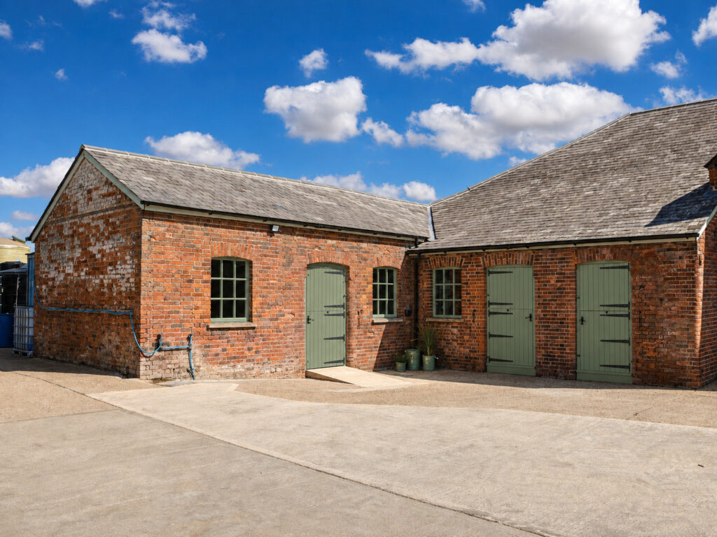 The converted stable exterior of The Stable Studio at Lodge Farm